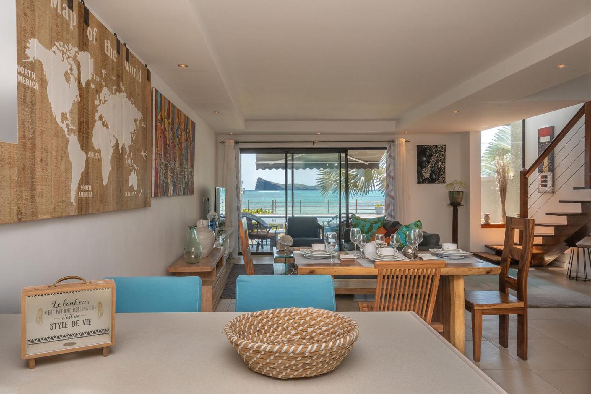 Luxury Beachfront Duplex, Coin De Mire View / 3Bed Кап Малюро Екстериор снимка
